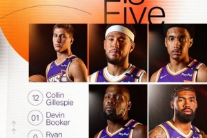 太阳VS雄鹿首发：布克KD和字母哥分别领衔 比尔利拉德缺阵